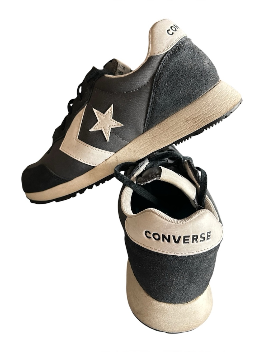 Converse Men’s 7.5 Black Retro Star Low Top Sneakers Excellent Condition